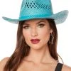 Spirit Halloween Blue Straw Cowboy Hat -HALLOWEEN COSTUMES Sales Store 01573013 a