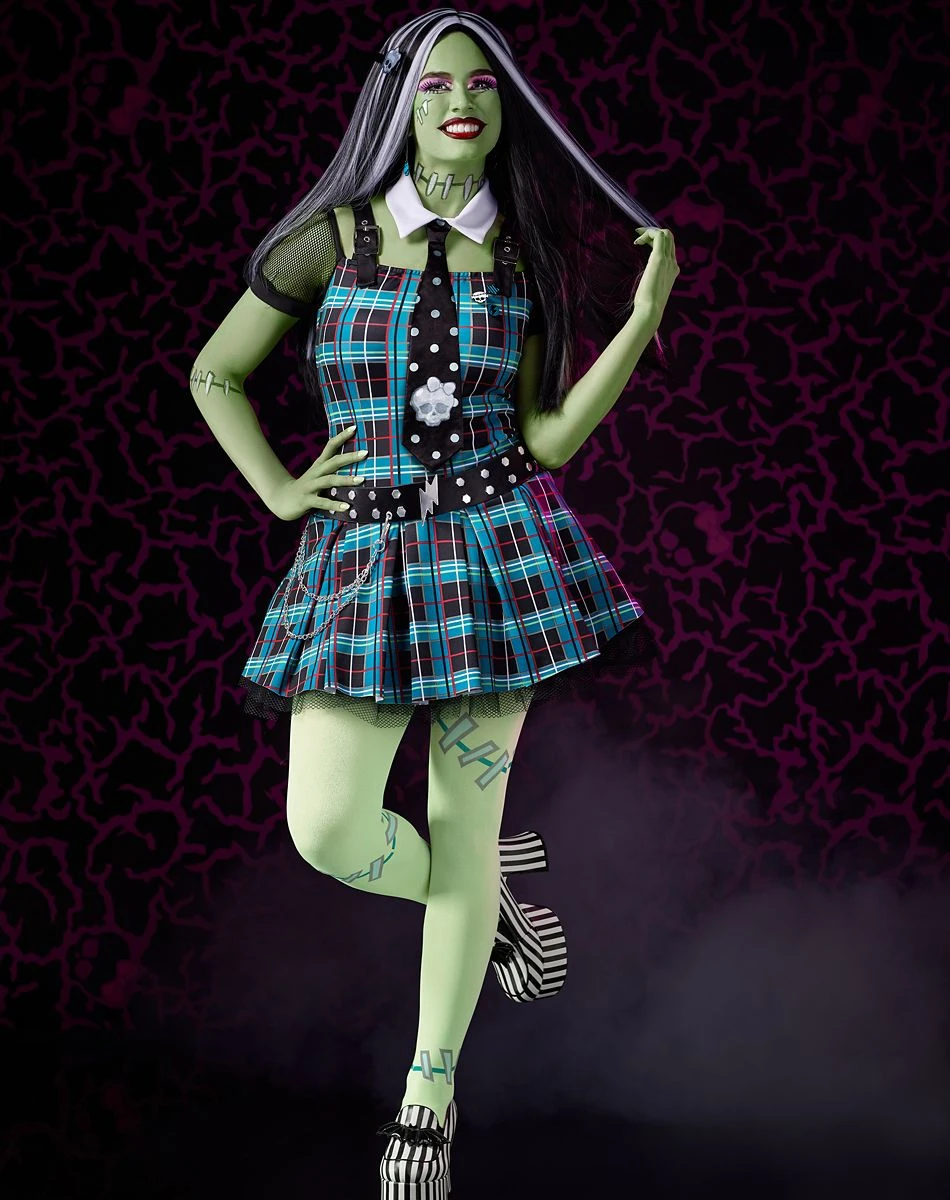 Spirit Halloween Adult Frankie Stein Costume - Monster High 3 Spirit Halloween Adult Frankie Stein Costume - Monster High