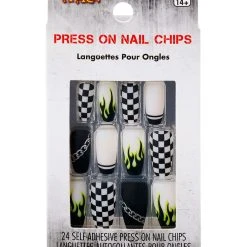 Spirit Halloween Punk Rock Press On Nails -HALLOWEEN COSTUMES Sales Store 01575158 c