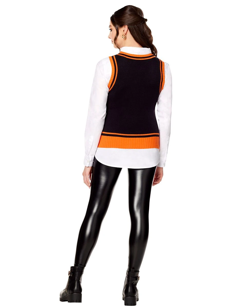 Spirit Halloween Adult Jack-O'-Lantern Sweater Vest 4 Spirit Halloween Adult Jack-O'-Lantern Sweater Vest - Image 2