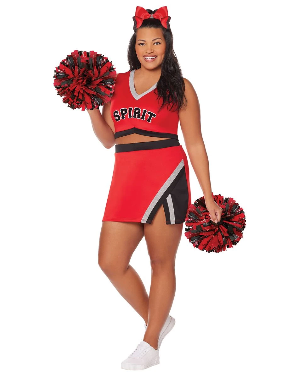 Spirit Halloween Adult Cheerleader Plus Size Costume 3 Spirit Halloween Adult Cheerleader Plus Size Costume