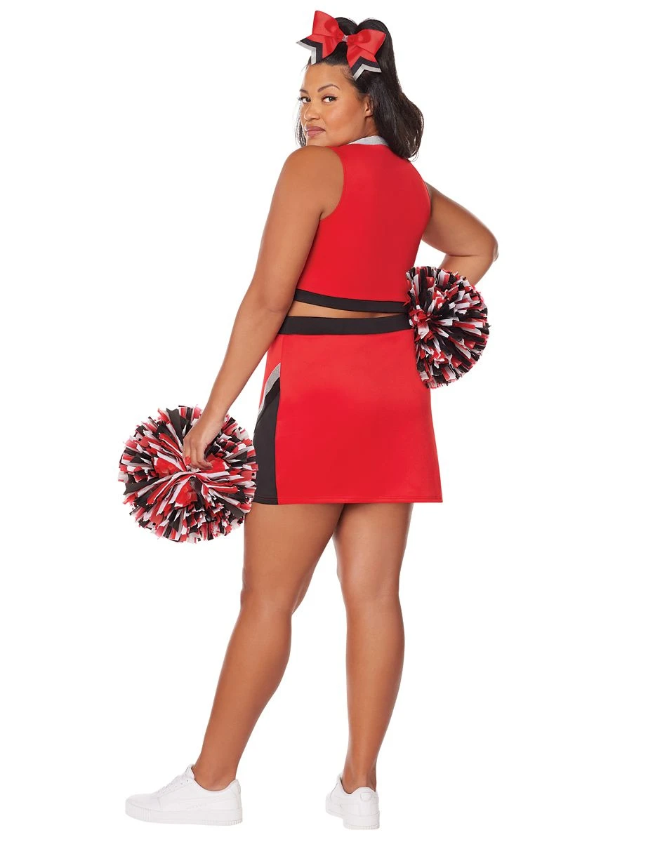Spirit Halloween Adult Cheerleader Plus Size Costume 4 Spirit Halloween Adult Cheerleader Plus Size Costume - Image 2