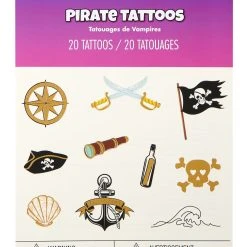 Spirit Halloween Pirate Temporary Tattoos 9 Spirit Halloween Pirate Temporary Tattoos -HALLOWEEN COSTUMES Sales Store 01580620 d