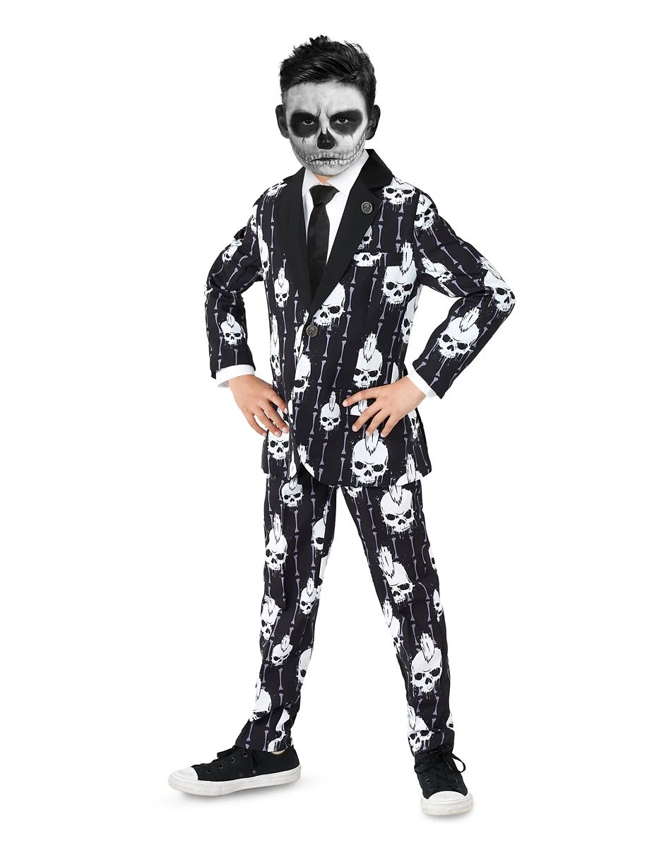 Spirit Halloween Kids Punk Skeleton Suit Costume 3 Spirit Halloween Kids Punk Skeleton Suit Costume