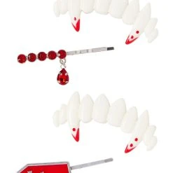 Spirit Halloween Vampire Teeth Hair Clips
