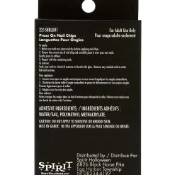 Spirit Halloween Black Widow Witch Press On Nails -HALLOWEEN COSTUMES Sales Store 01582337 d