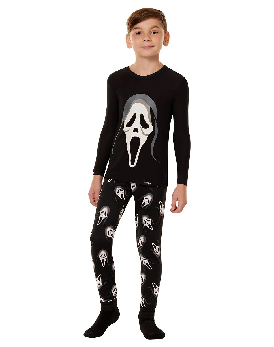 Spirit Halloween Kids Ghost Face® Pajama Set 3 Spirit Halloween Kids Ghost Face® Pajama Set