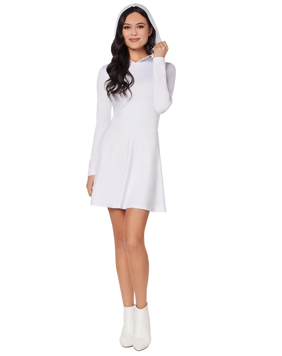 Spirit Halloween Adult White Long Sleeve Dress 3 Spirit Halloween Adult White Long Sleeve Dress