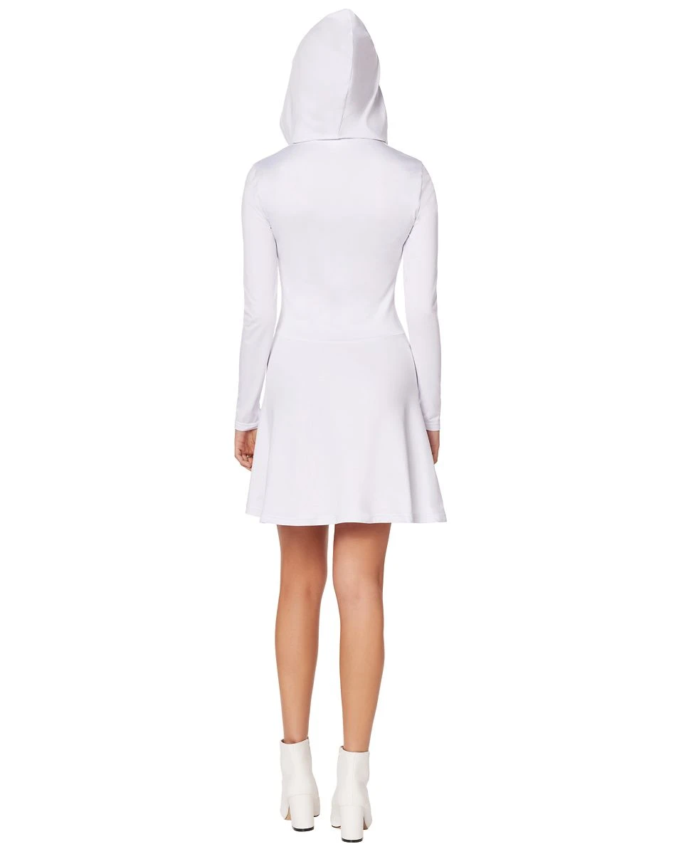 Spirit Halloween Adult White Long Sleeve Dress 4 Spirit Halloween Adult White Long Sleeve Dress - Image 2