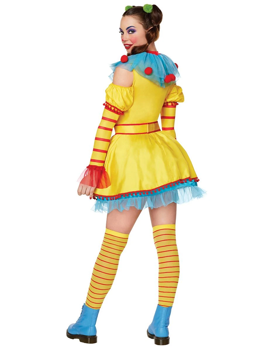 Spirit Halloween Adult Shorty Dress Costume - Killer Klowns from Outer Space 4 Spirit Halloween Adult Shorty Dress Costume - Killer Klowns from Outer Space - Image 2