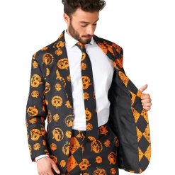 Spirit Halloween Adult Distressed Pumpkin Party Suit -HALLOWEEN COSTUMES Sales Store 01587179 d