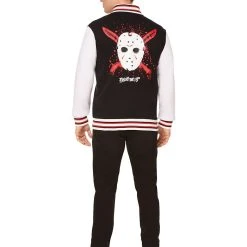 Spirit Halloween Adult Jason Voorhees Varsity Jacket - Friday the 13th -HALLOWEEN COSTUMES Sales Store 01587211 c