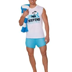 Spirit Halloween Adult Pool Boy Costume Kit