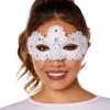 Spirit Halloween Angel White Lace Eye Half Mask -HALLOWEEN COSTUMES Sales Store 01589415 a