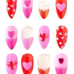 Spirit Halloween Cupid Press On Nails -HALLOWEEN COSTUMES Sales Store 01590082 b