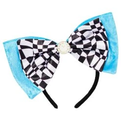 Spirit Halloween Alice Checkerboard Bow Headband