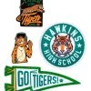 Spirit Halloween Go Tigers Pin and Patch Set - Stranger Things -HALLOWEEN COSTUMES Sales Store 01594829 a