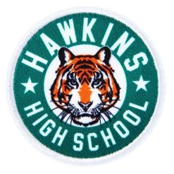 Spirit Halloween Go Tigers Pin and Patch Set - Stranger Things -HALLOWEEN COSTUMES Sales Store 01594829 c