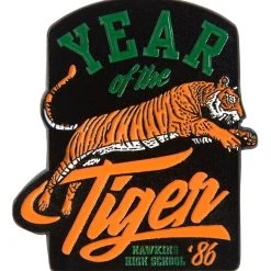 Spirit Halloween Go Tigers Pin and Patch Set - Stranger Things -HALLOWEEN COSTUMES Sales Store 01594829 e