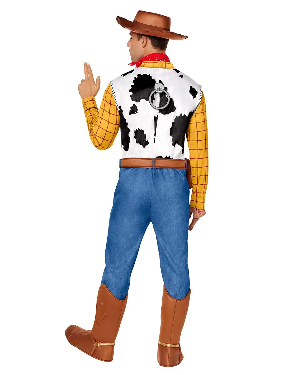 Spirit Halloween Adult Woody Jumpsuit Costume - Toy Story 4 Spirit Halloween Adult Woody Jumpsuit Costume - Toy Story - Image 2