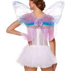 Spirit Halloween Blue and Pink Butterfly Wings