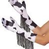 Spirit Halloween Western Cow Print Fringe Gloves -HALLOWEEN COSTUMES Sales Store 01597087 a