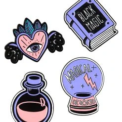 Spirit Halloween Witchy Pin Set - 4 Pack