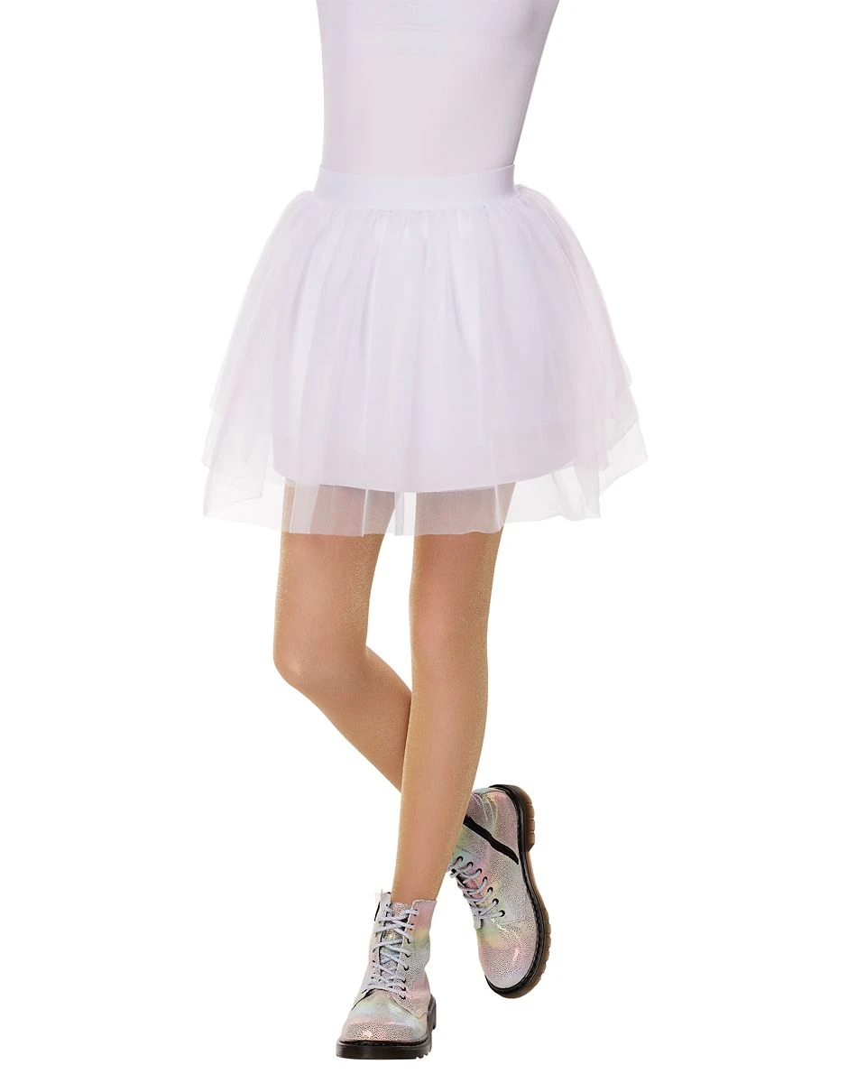 Spirit Halloween Kids White Tulle Skirt 3 Spirit Halloween Kids White Tulle Skirt