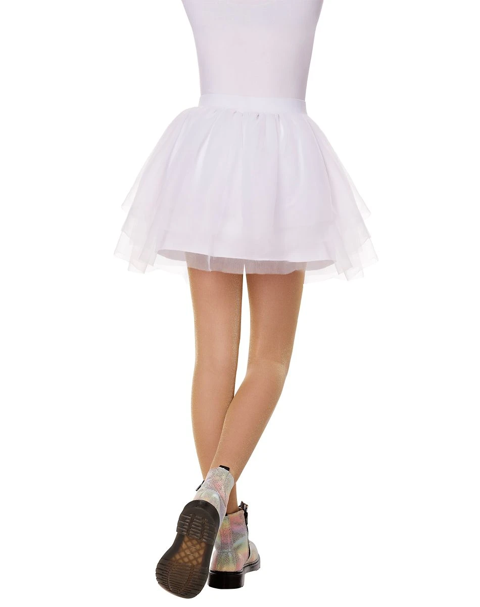 Spirit Halloween Kids White Tulle Skirt 4 Spirit Halloween Kids White Tulle Skirt - Image 2