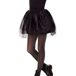 Spirit Halloween Kids Black Tulle Skirt