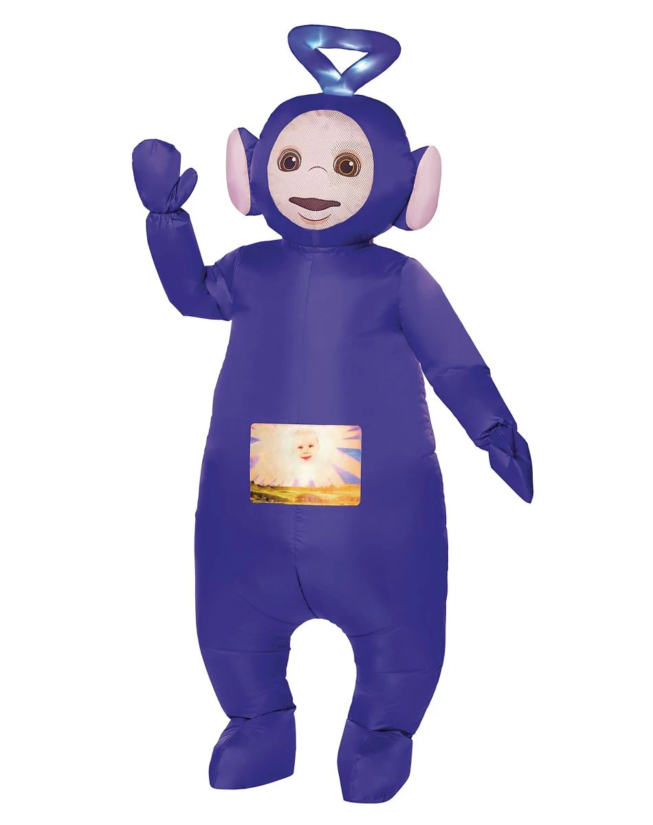 Spirit Halloween Adult Tinky Winky Inflatable Costume - Teletubbies 3 Spirit Halloween Adult Tinky Winky Inflatable Costume - Teletubbies