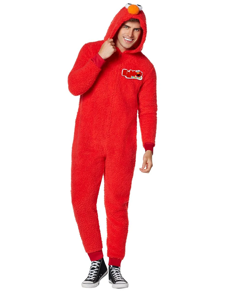 Spirit Halloween Adult Elmo Union Suit - Sesame Street 3 Spirit Halloween Adult Elmo Union Suit - Sesame Street