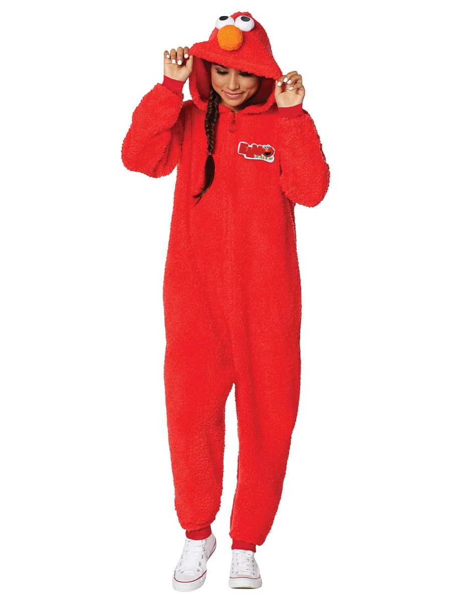 Spirit Halloween Adult Elmo Union Suit - Sesame Street 4 Spirit Halloween Adult Elmo Union Suit - Sesame Street - Image 2