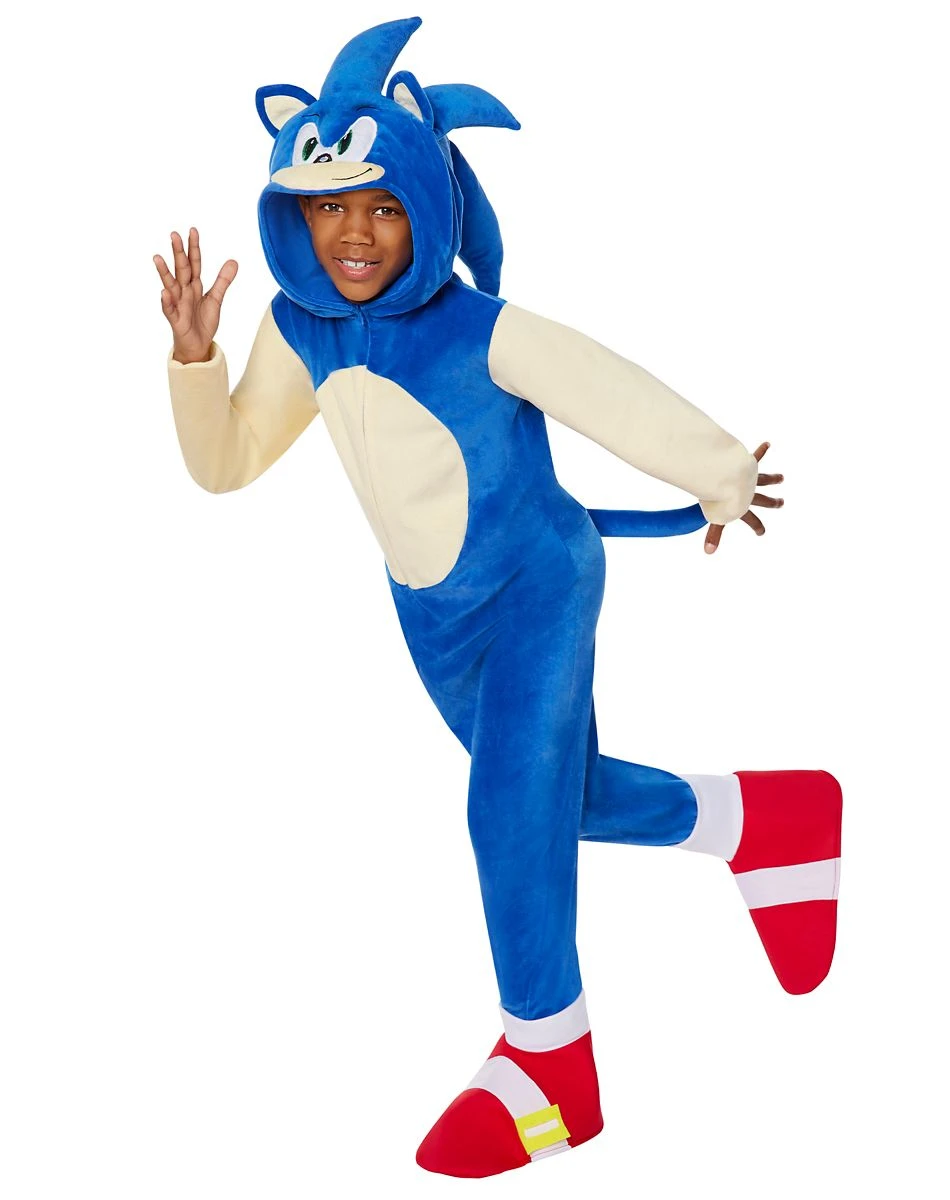 Spirit Halloween Kids Sonic the Hedgehog One Piece Costume 3 Spirit Halloween Kids Sonic the Hedgehog One Piece Costume