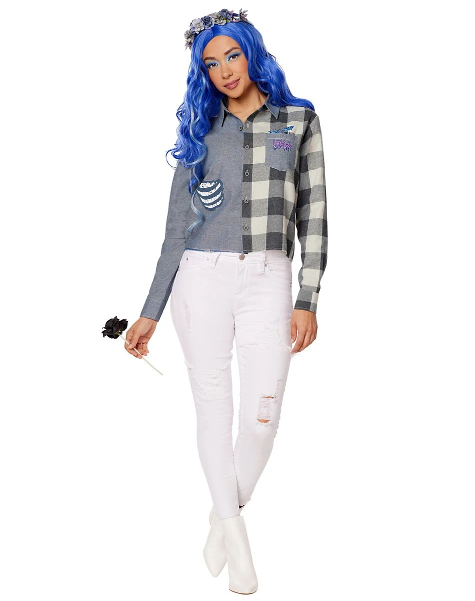 Spirit Halloween Adult Emily Flannel Shirt - Corps Bride 3 Spirit Halloween Adult Emily Flannel Shirt - Corps Bride