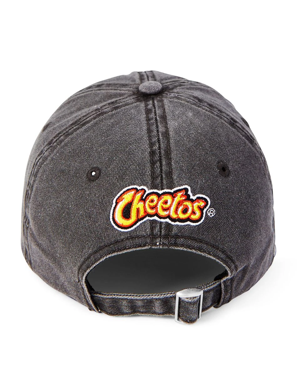 Spirit Halloween Flamin' Hot Cheetos Denim Dad Hat 5 Spirit Halloween Flamin' Hot Cheetos Denim Dad Hat - Image 3