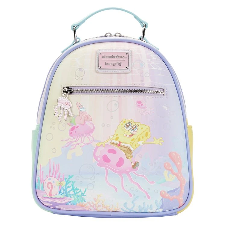 Spirit Halloween Loungefly Pastel Jellyfish Mini Backpack - SpongeBob SquarePants 3 Spirit Halloween Loungefly Pastel Jellyfish Mini Backpack - SpongeBob SquarePants