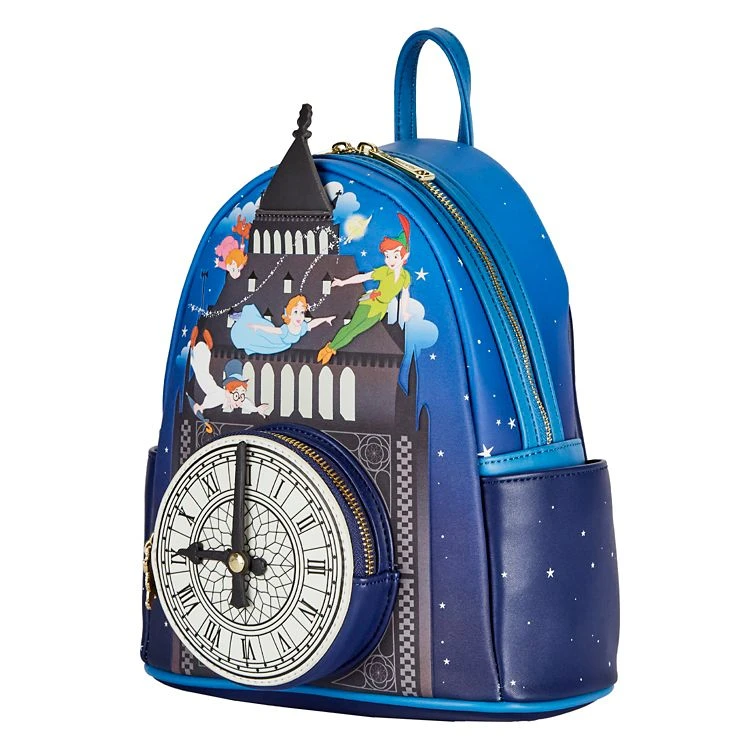 Spirit Halloween Loungefly Glow in the Dark Peter Pan Clock Mini Backpack - Disney 5 Spirit Halloween Loungefly Glow in the Dark Peter Pan Clock Mini Backpack - Disney - Image 3