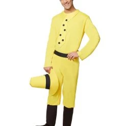 Spirit Halloween Adult Man in Yellow Hat Costume - Curious George -HALLOWEEN COSTUMES Sales Store 07024151 d