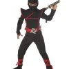 Spirit Halloween Kids Stealth Ninja Costume -HALLOWEEN COSTUMES Sales Store 07040496 a
