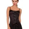 Spirit Halloween Front Lace-Up Corset - Black -HALLOWEEN COSTUMES Sales Store 07060841 a