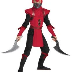 Spirit Halloween Kids Red Viper Ninja Costume