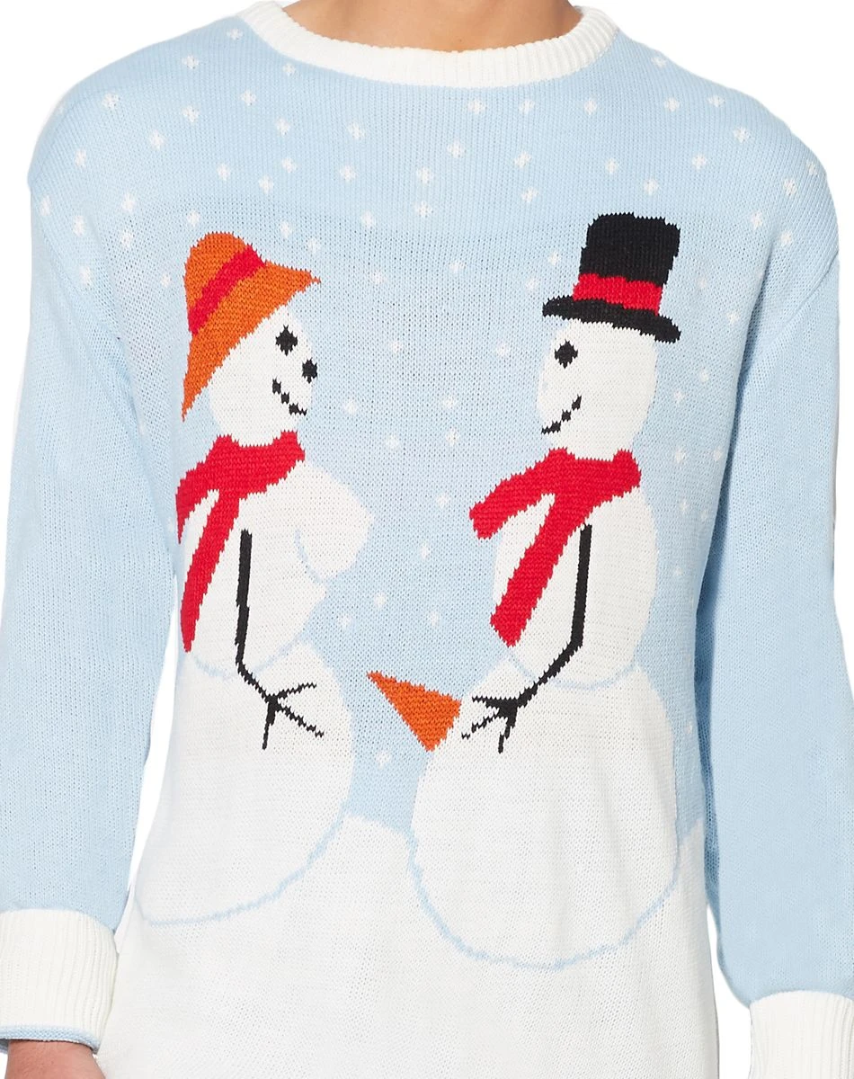 Spirit Halloween Snow Couple Ugly Christmas Sweater 5 Spirit Halloween Snow Couple Ugly Christmas Sweater - Image 3