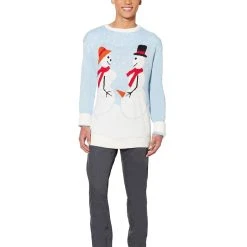 Spirit Halloween Snow Couple Ugly Christmas Sweater 10 Spirit Halloween Snow Couple Ugly Christmas Sweater -HALLOWEEN COSTUMES Sales Store 07173909 d