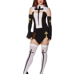 Spirit Halloween Adult Bad Habit Nun Costume