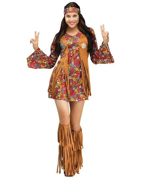 Spirit Halloween Adult Peace and Love Hippie Costume 3 Spirit Halloween Adult Peace and Love Hippie Costume