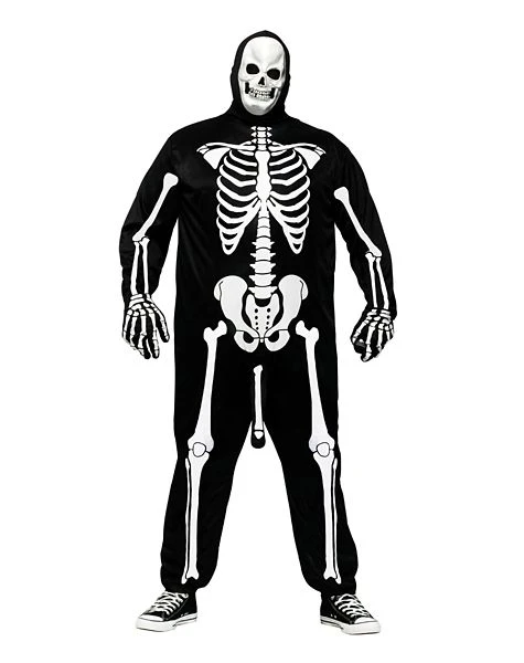 Spirit Halloween Adult Skeleboner Plus Size One Piece Costume 3 Spirit Halloween Adult Skeleboner Plus Size One Piece Costume