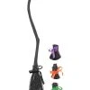 Spirit Halloween Witch Broom With Colored Bows -HALLOWEEN COSTUMES Sales Store 07265457 a