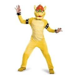 Spirit Halloween Kids Bowser One Piece Costume Deluxe - Mario Bros
