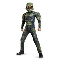 Spirit Halloween Kids Muscle Master Chief Costume - Halo 5 Spirit Halloween Kids Muscle Master Chief Costume - Halo -HALLOWEEN COSTUMES Sales Store 07316011 a